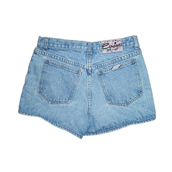 Vintage Eunina High Waist Denim Shorts-9 - Picture 5 of 6